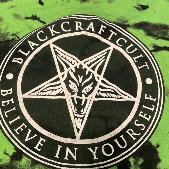 Blackcraft lime green strappy flare fit tank top size L - Picture 2 of 3